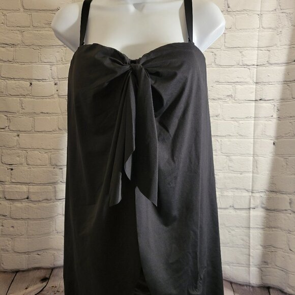 Lauren Ralph Lauren Plus Size Bandeau Tummy-Control One-Piece Swimsuit - Picture 1 of 5